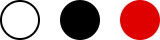 White-black-red